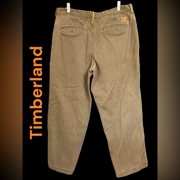 Timberland-36x30 Classic Fit Flat Front Pant Taupe. Durable 100% cotton. GUC!!! - Picture 1 of 10